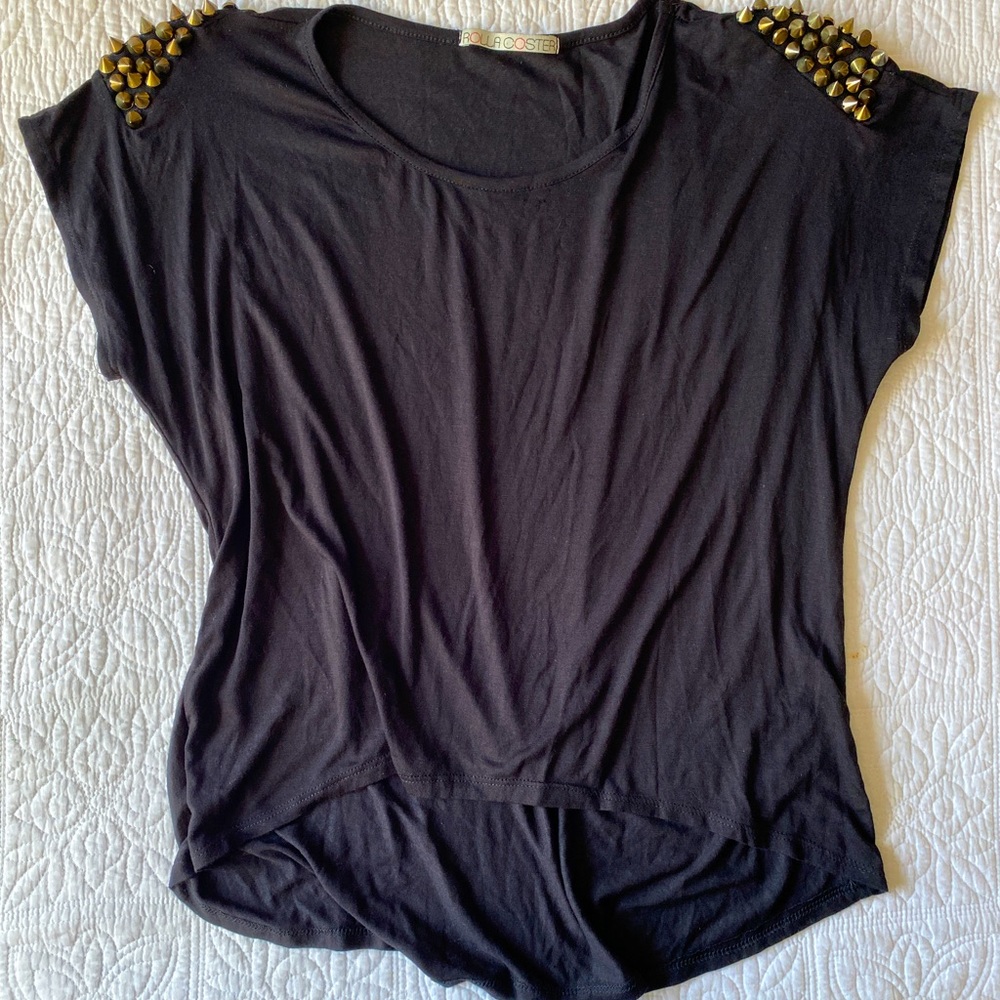Studded shoulder Tee | Juniors
